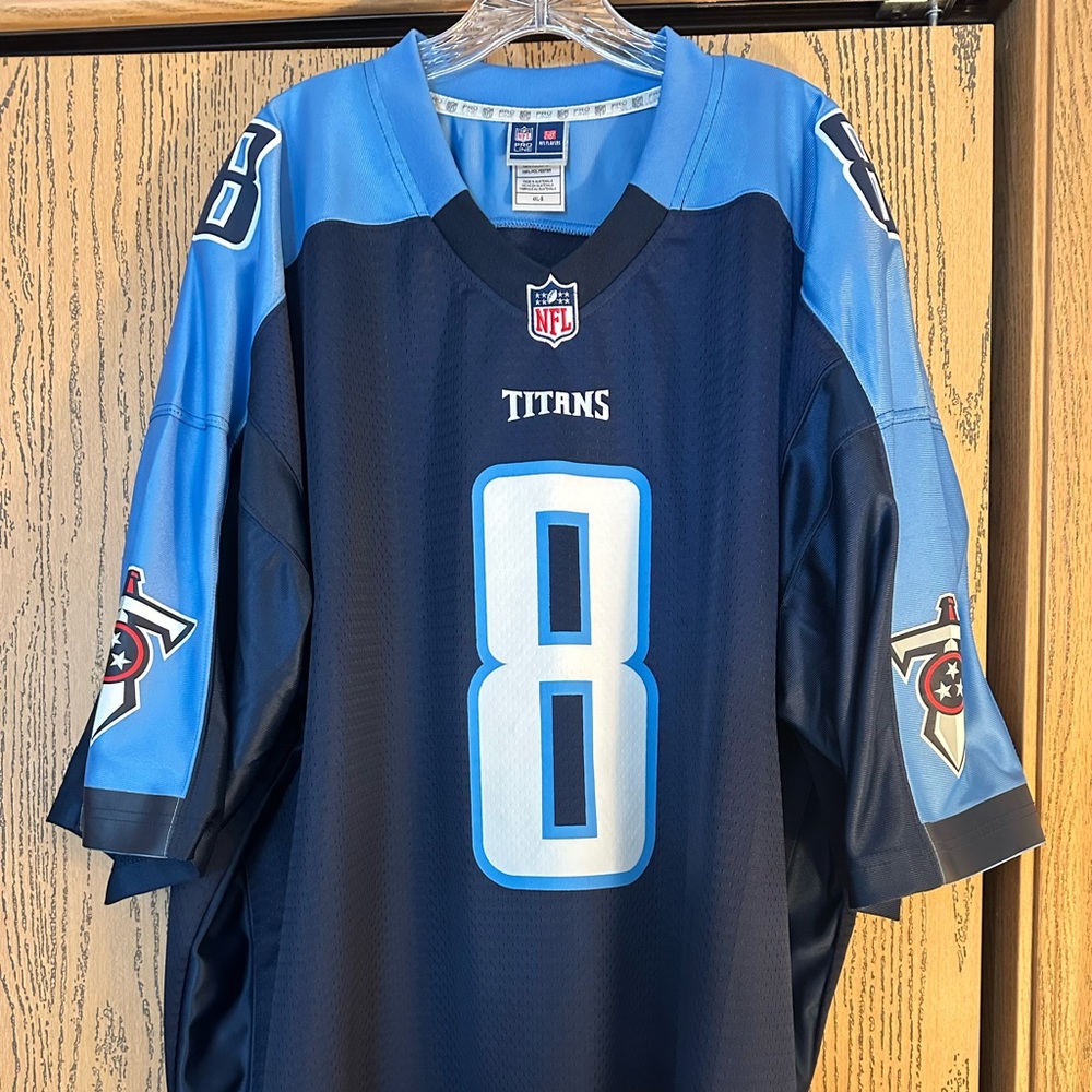 Authentic NFL Tennessee Titans Marcus Mariota #8 Football Jersey 4XL New Navy